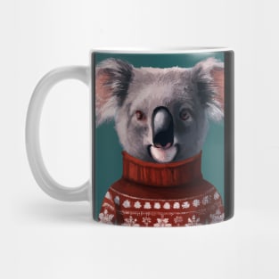 Koala in a Christmas Pullover Mug